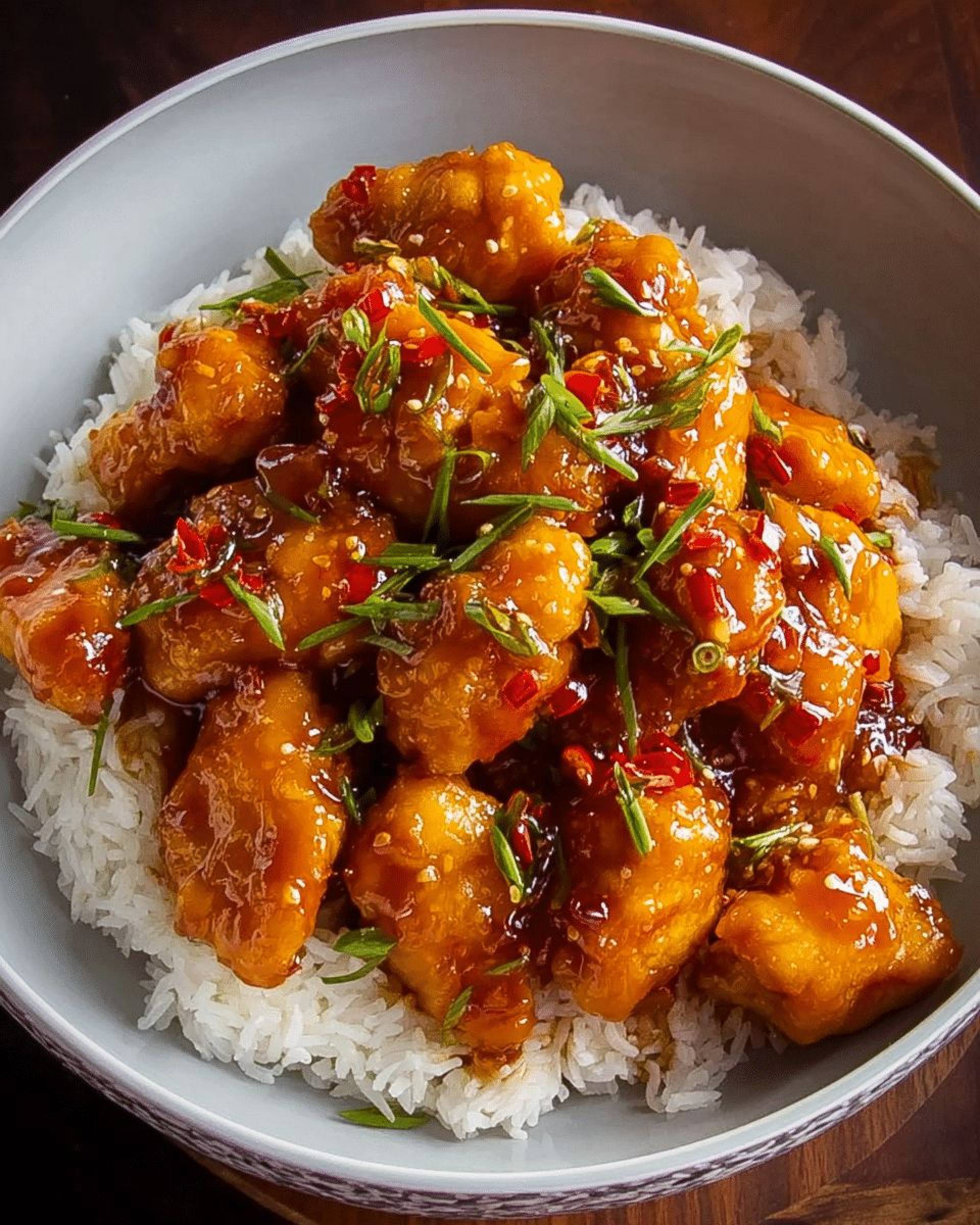 Sweet chili Chicken & fried rice