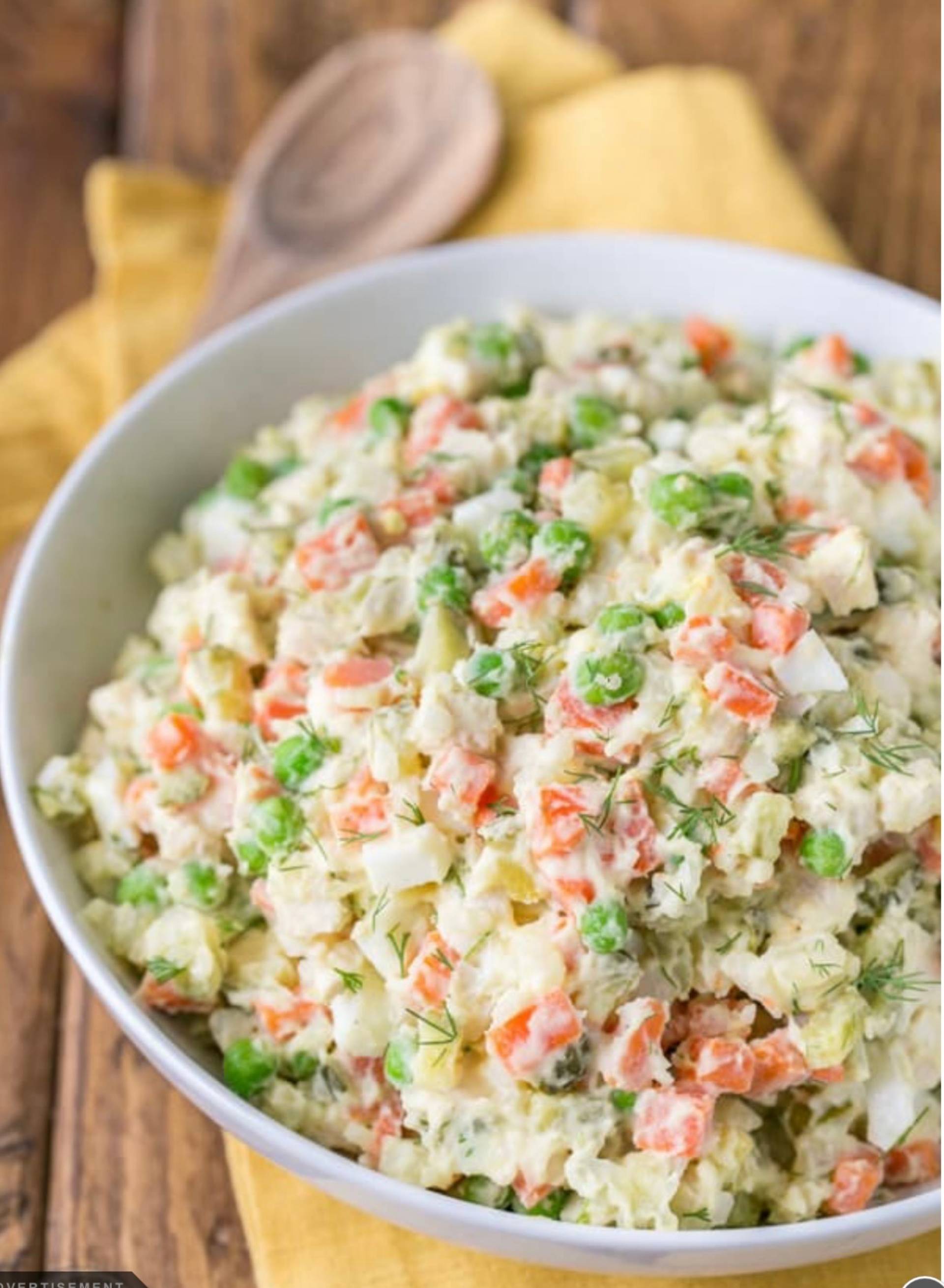 Chicken Olivye (Chicken Potato Salad)