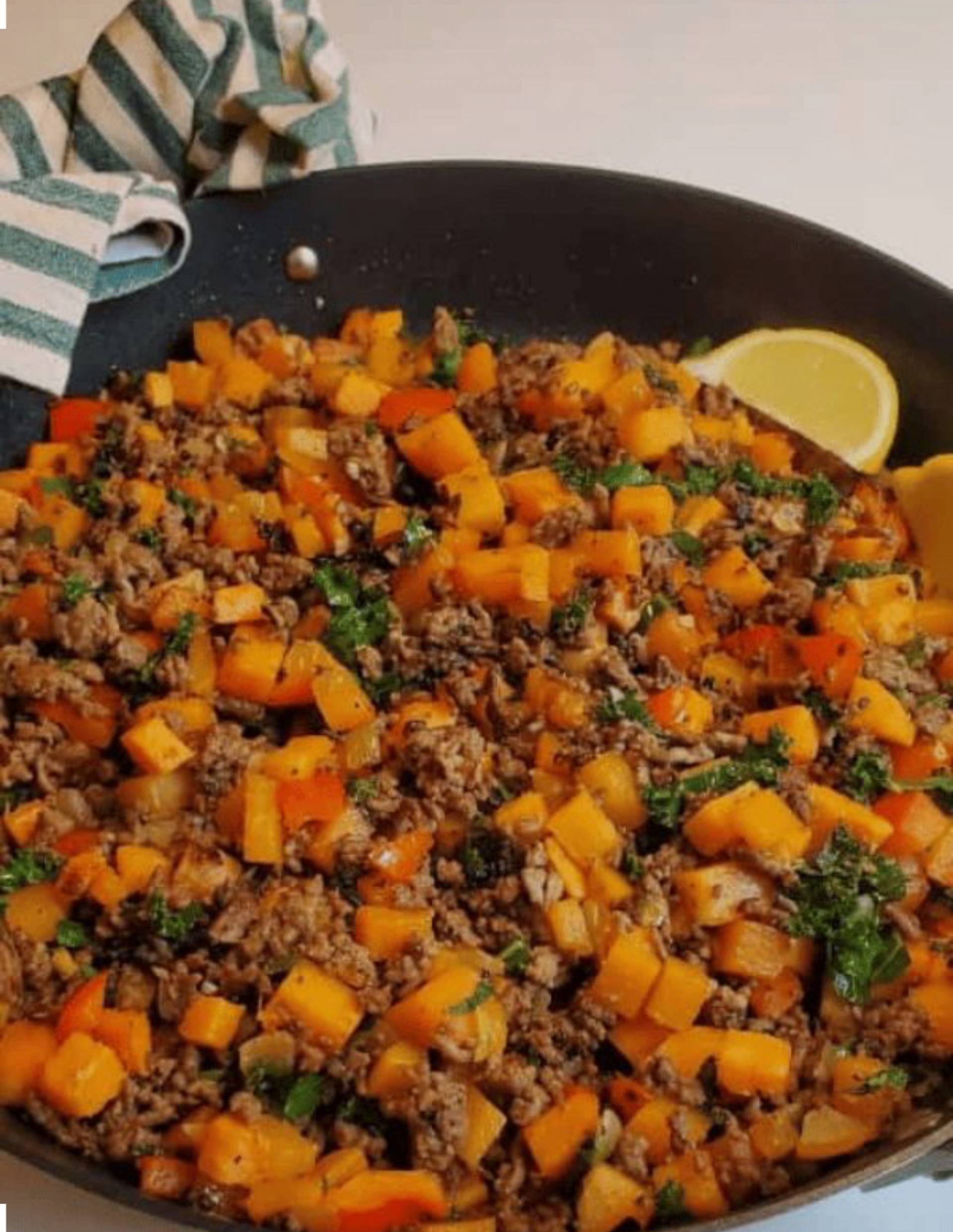 Turkey Sweet Potato  Skillet