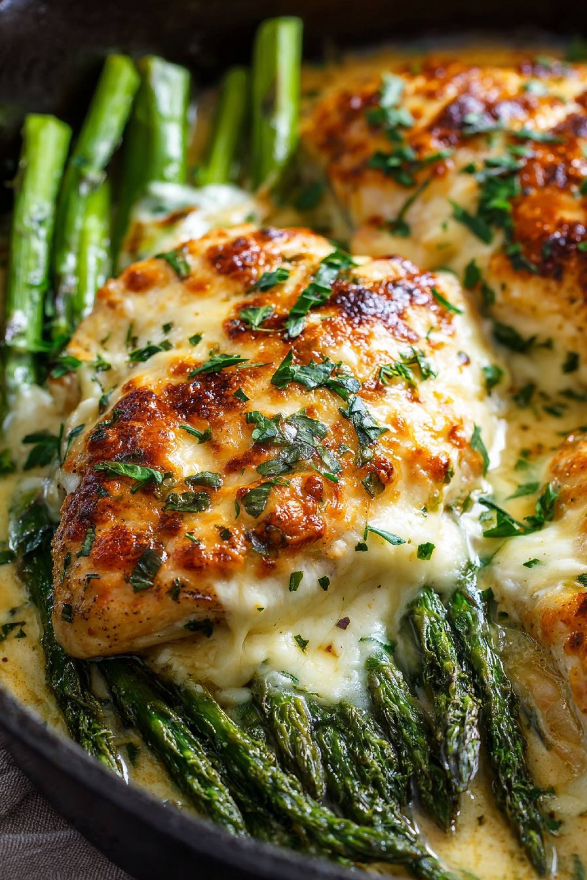 Chicken Milanese, Creamy Mash and aspargus